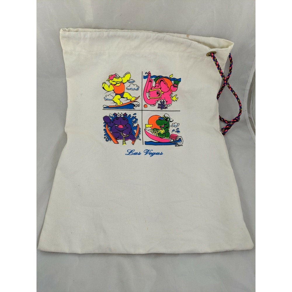 Liberty Canvas Drawstring Bag Tote Las Vegas Animalsβ about 19x 14 Inch